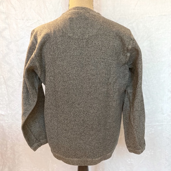 Eddie Bauer gender neutral sweater sweatshirt, small, black and tan weave. - Picture 2 of 11